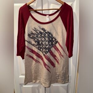 Women’s American Legion Auxiliary 3/4 Sleeve Tee Shirt Size 2XL